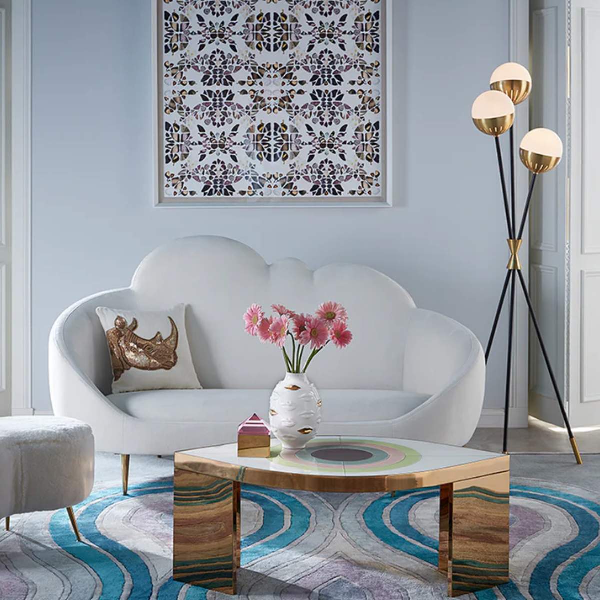 Jonathan Adler Caracas Tripod Floor Lamp