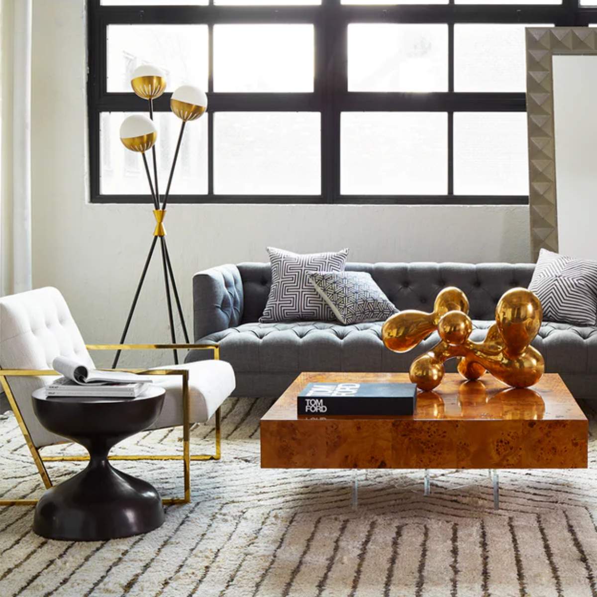 Jonathan Adler Caracas Tripod Floor Lamp