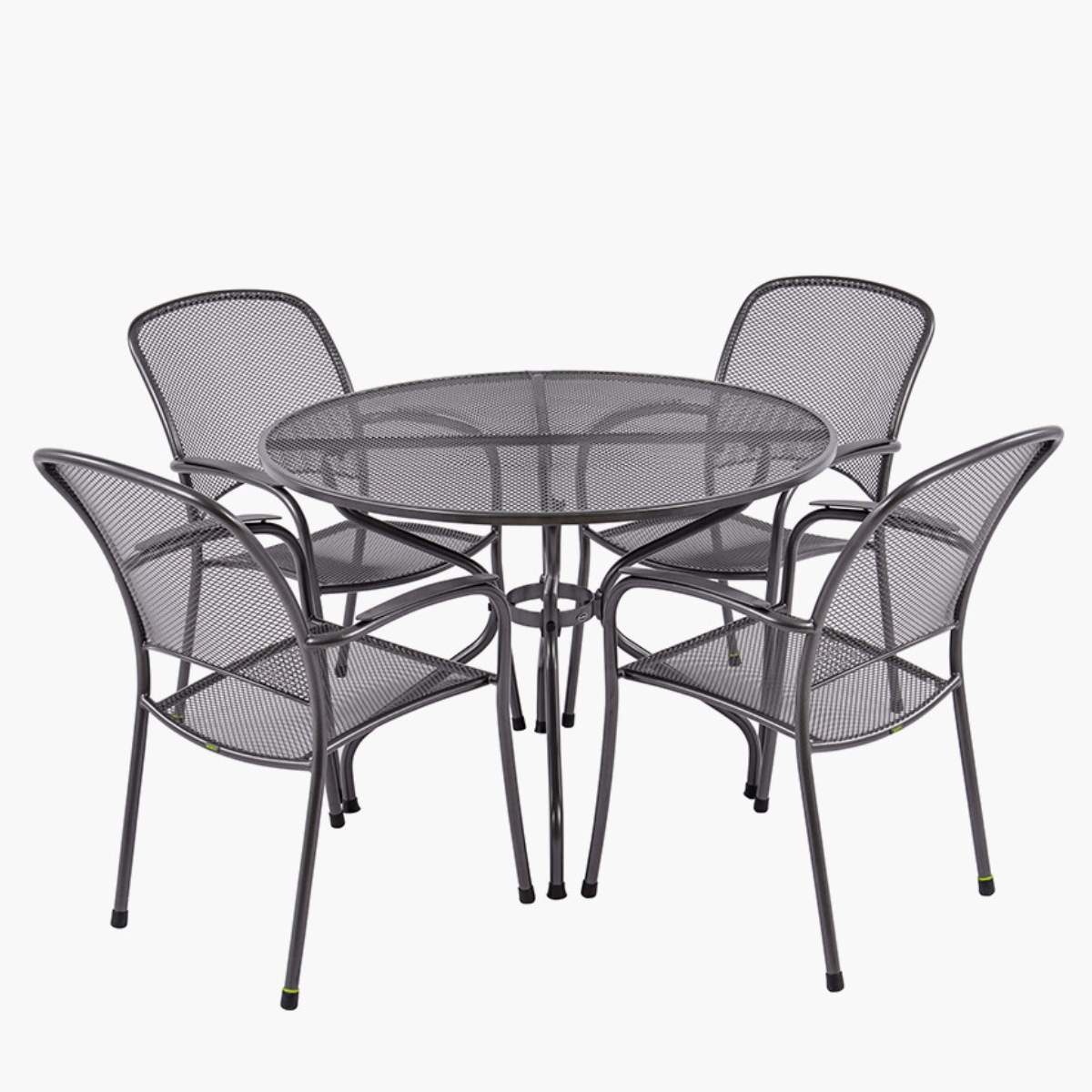 Pacific Lifestyle Carlo Round 4 Seater Dining Set with Cushions