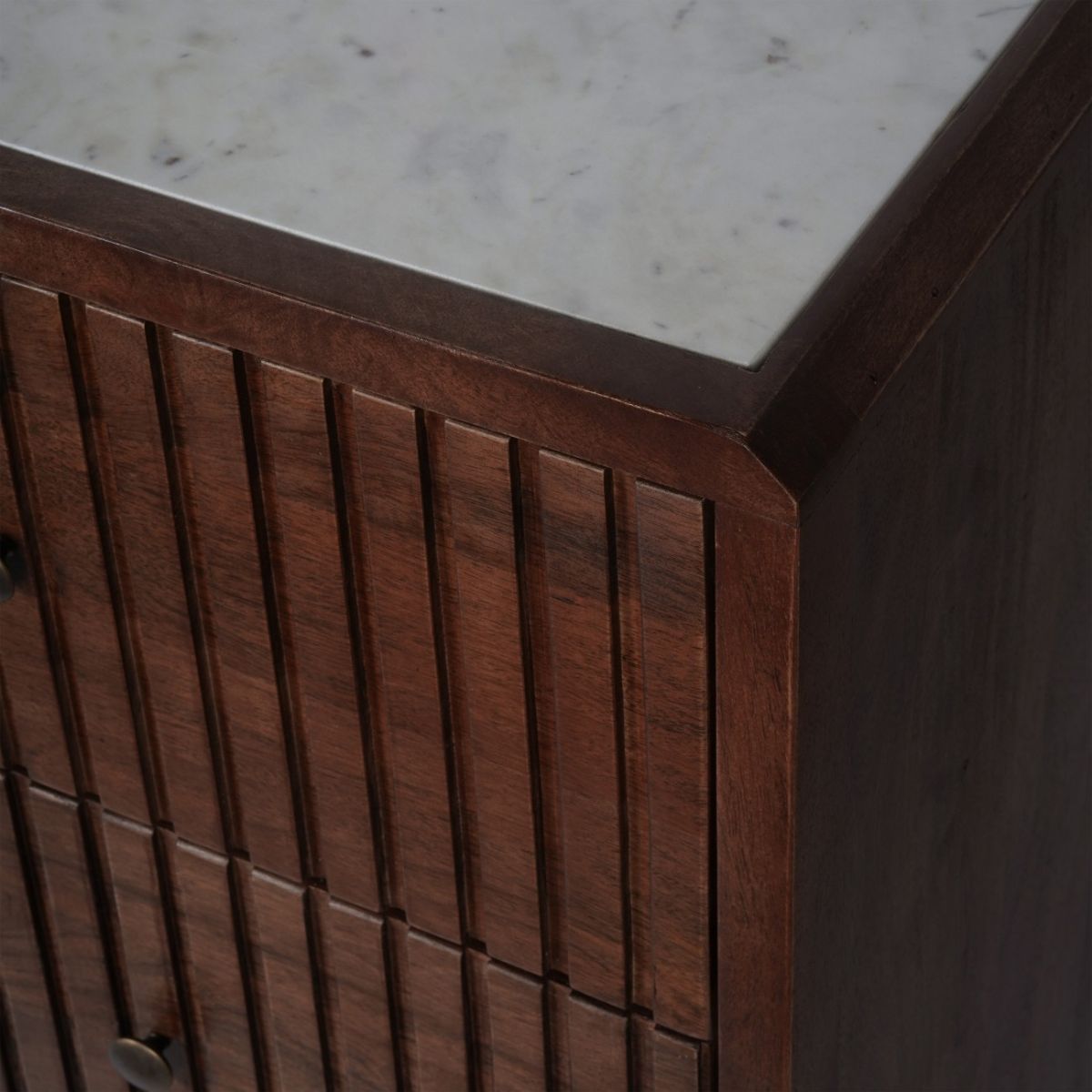 Libra Interiors Carmel Wooden 6 Drawer Chest with Marble Top