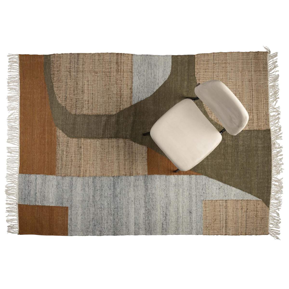 Dutch Bone Carpet Pavilion Natural Green Brown