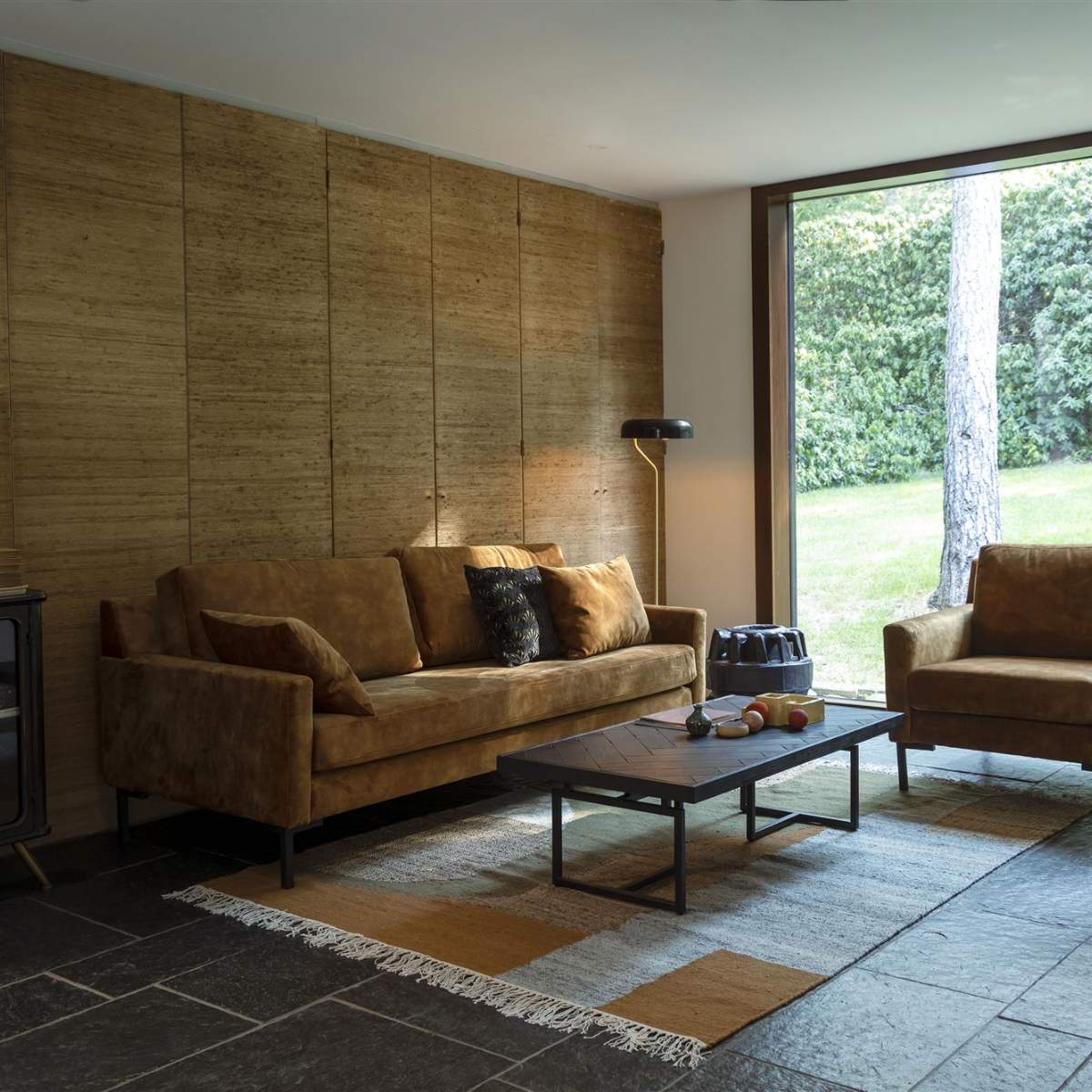 Dutch Bone Carpet Pavilion Natural Green Brown