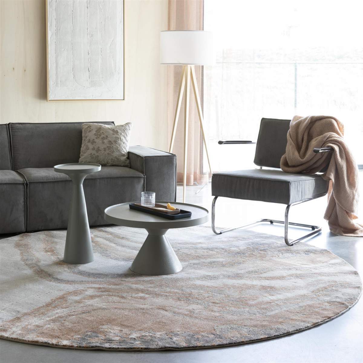Zuiver Carpet Solar Grey/Terra