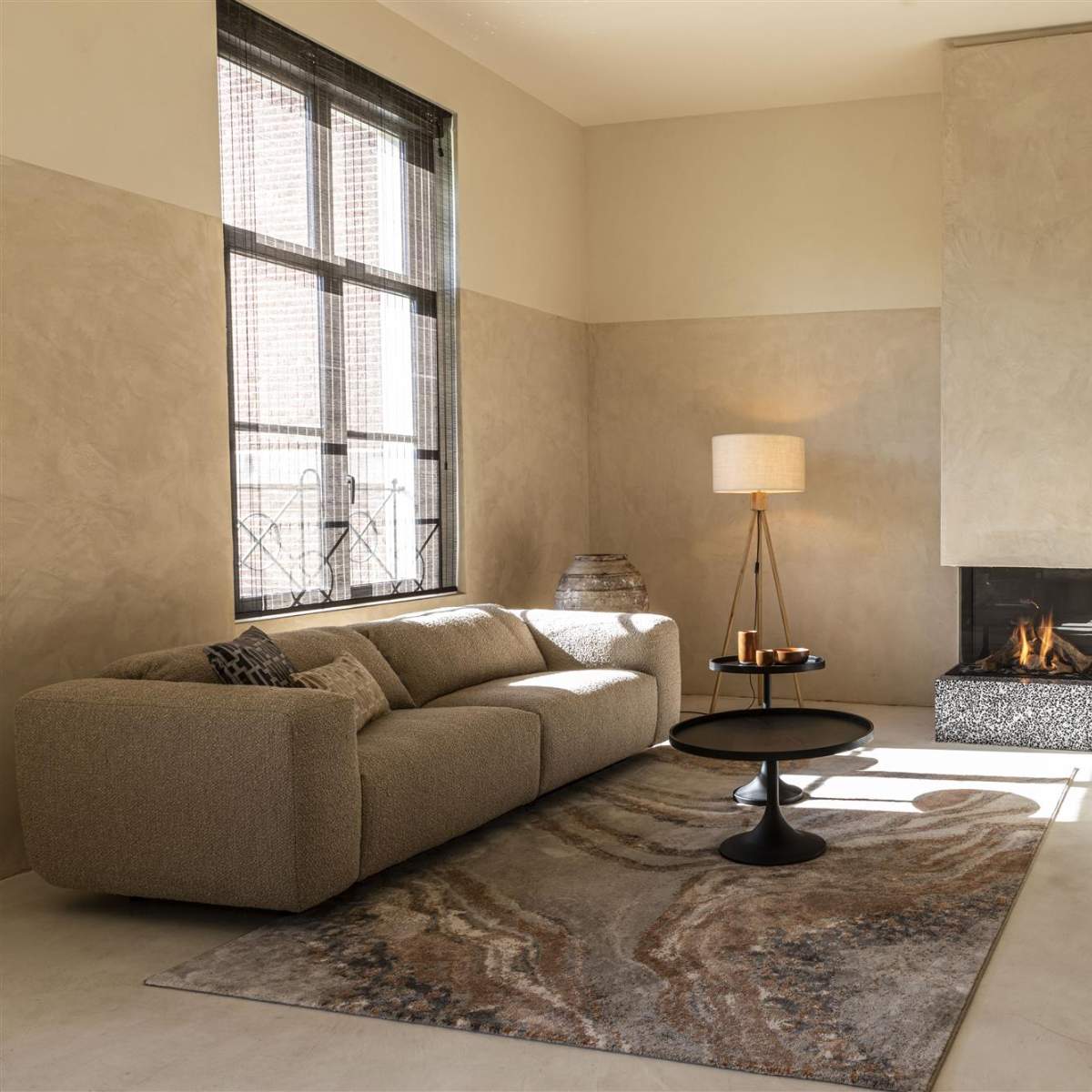 Zuiver Carpet Solar Grey/Terra