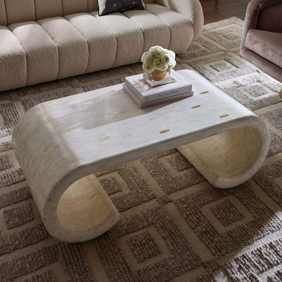 Jonathan Adler Casablanca Scroll Cocktail Table