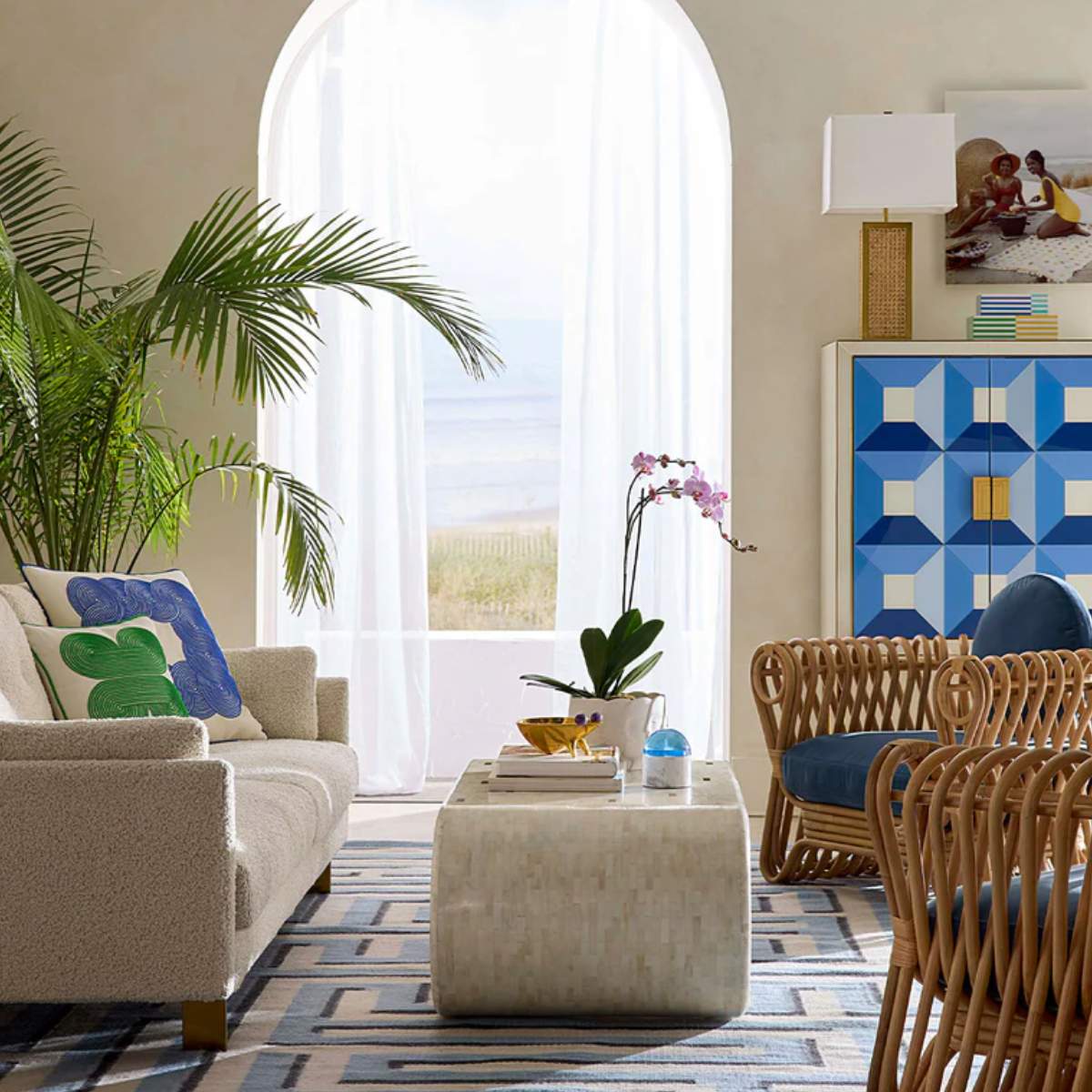 Jonathan Adler Casablanca Scroll Cocktail Table