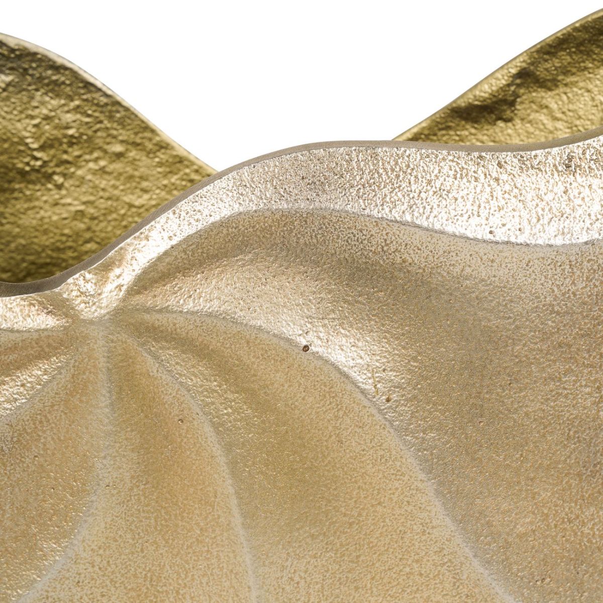 Libra Interiors Cast Aluminium Swirl Texture Vase 37x26cm