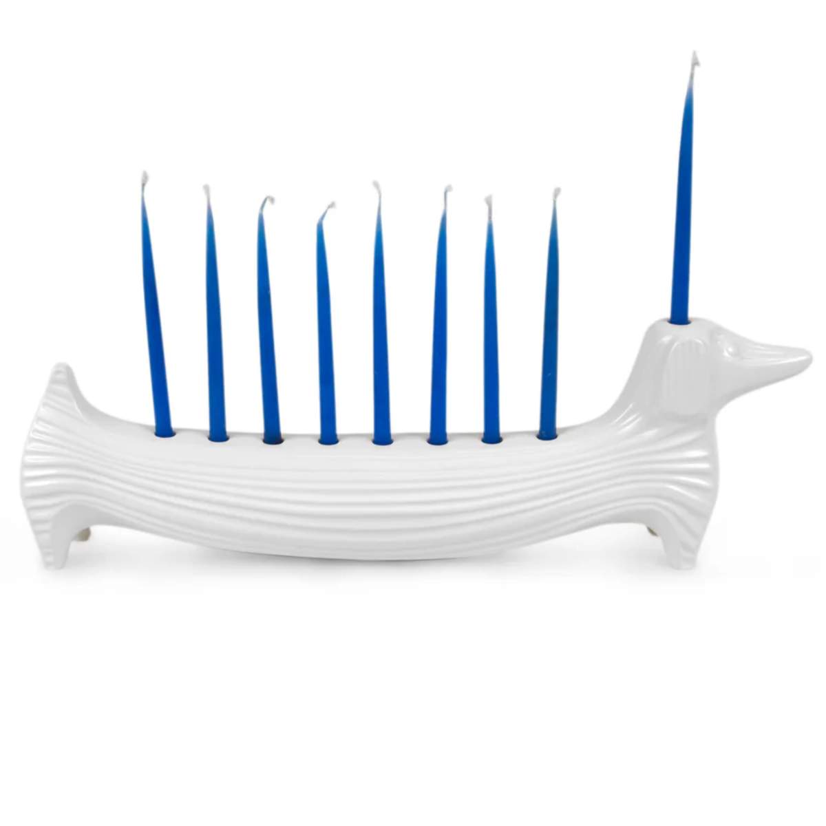 Jonathan Adler Ceramic Dachshund Menorah