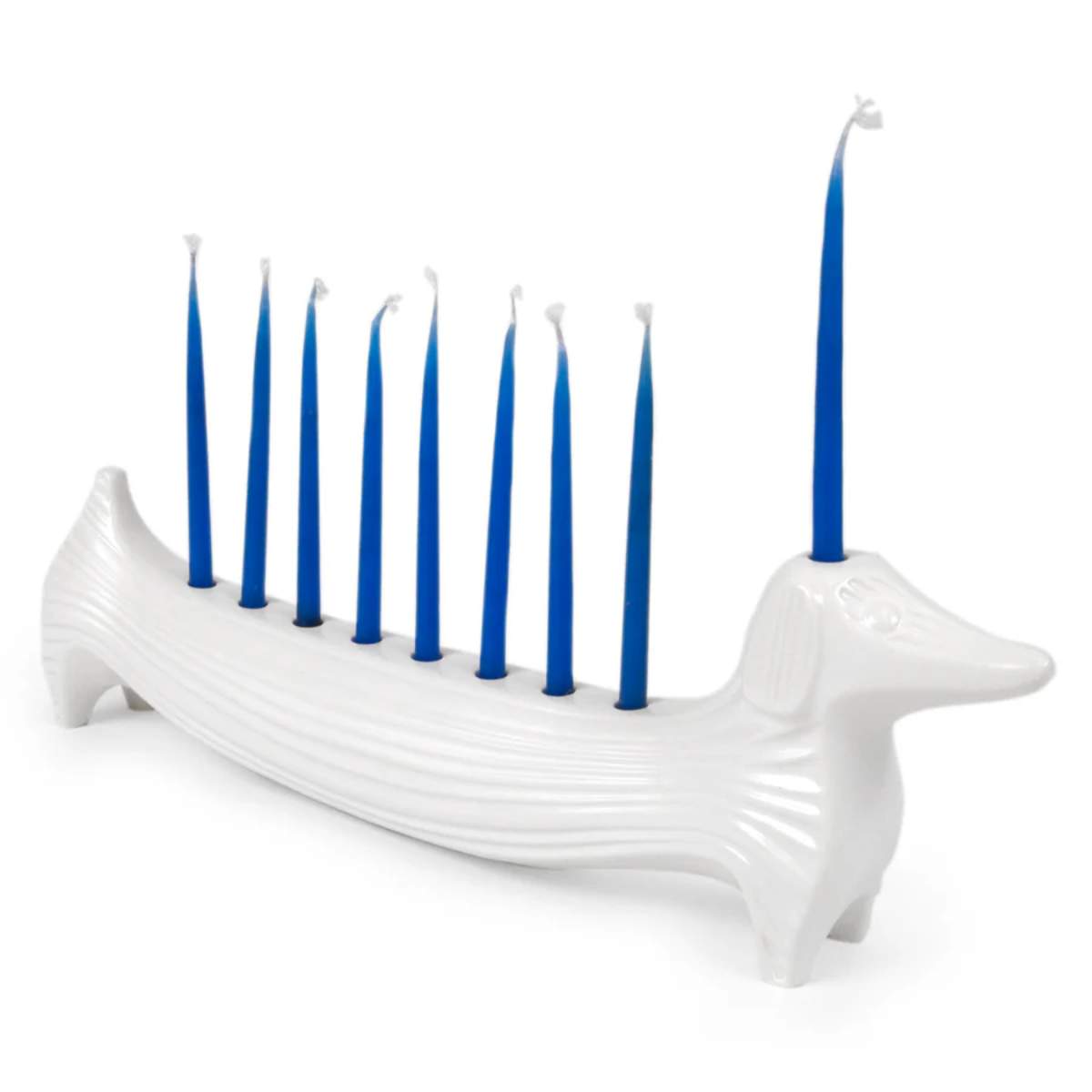 Jonathan Adler Ceramic Dachshund Menorah