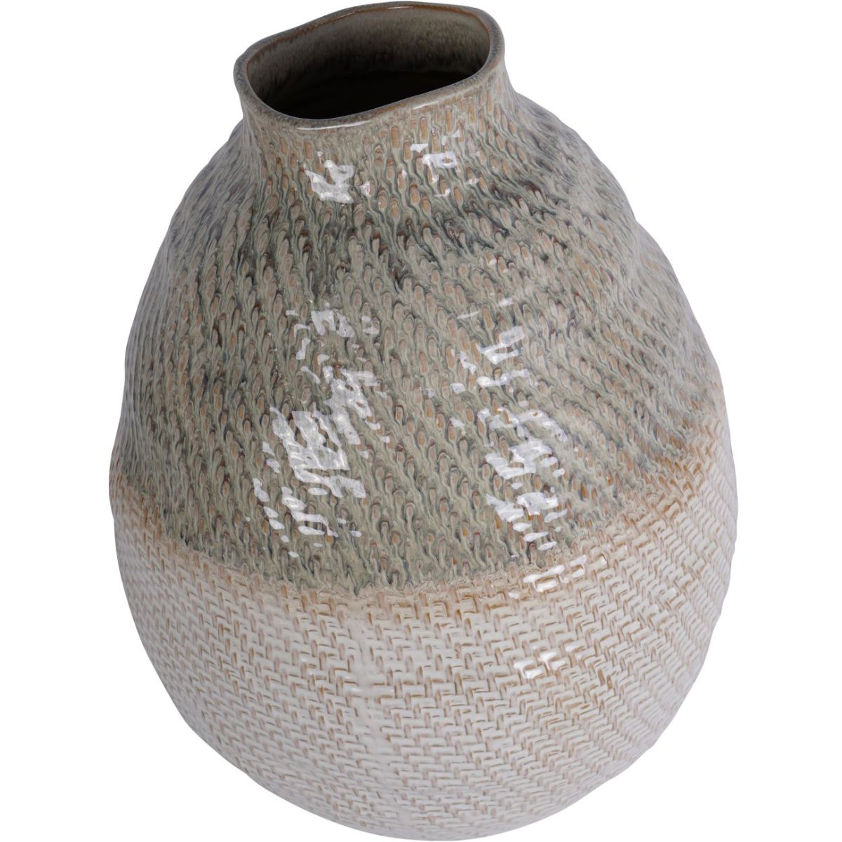 Libra Interiors Ceramic Woven Vase Extra Large