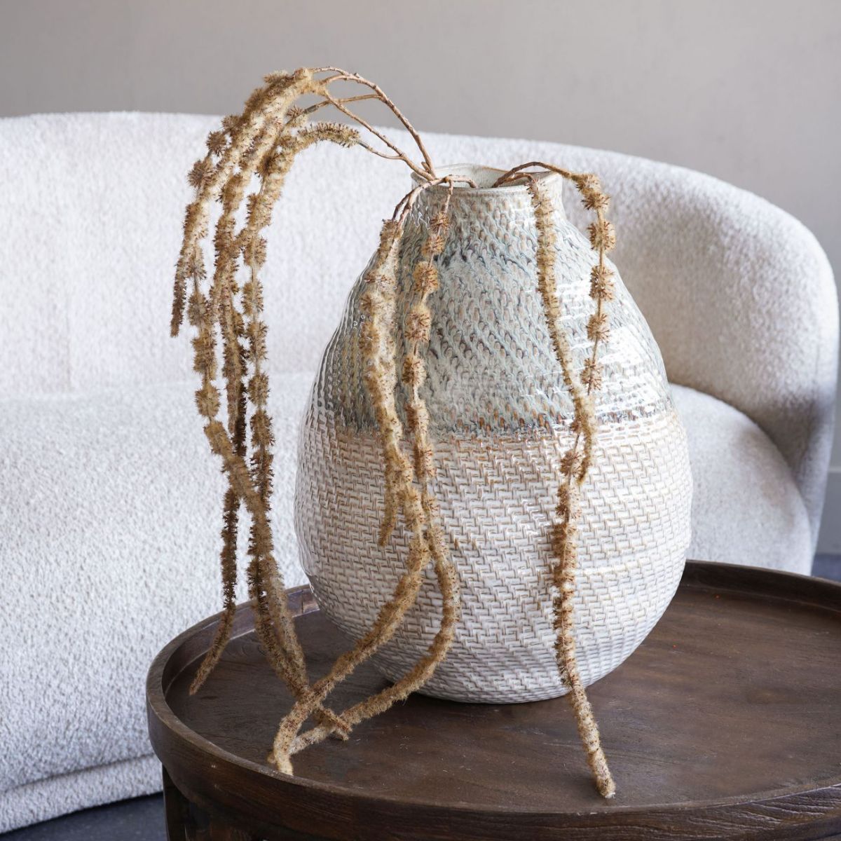 Libra Interiors Ceramic Woven Vase Extra Large