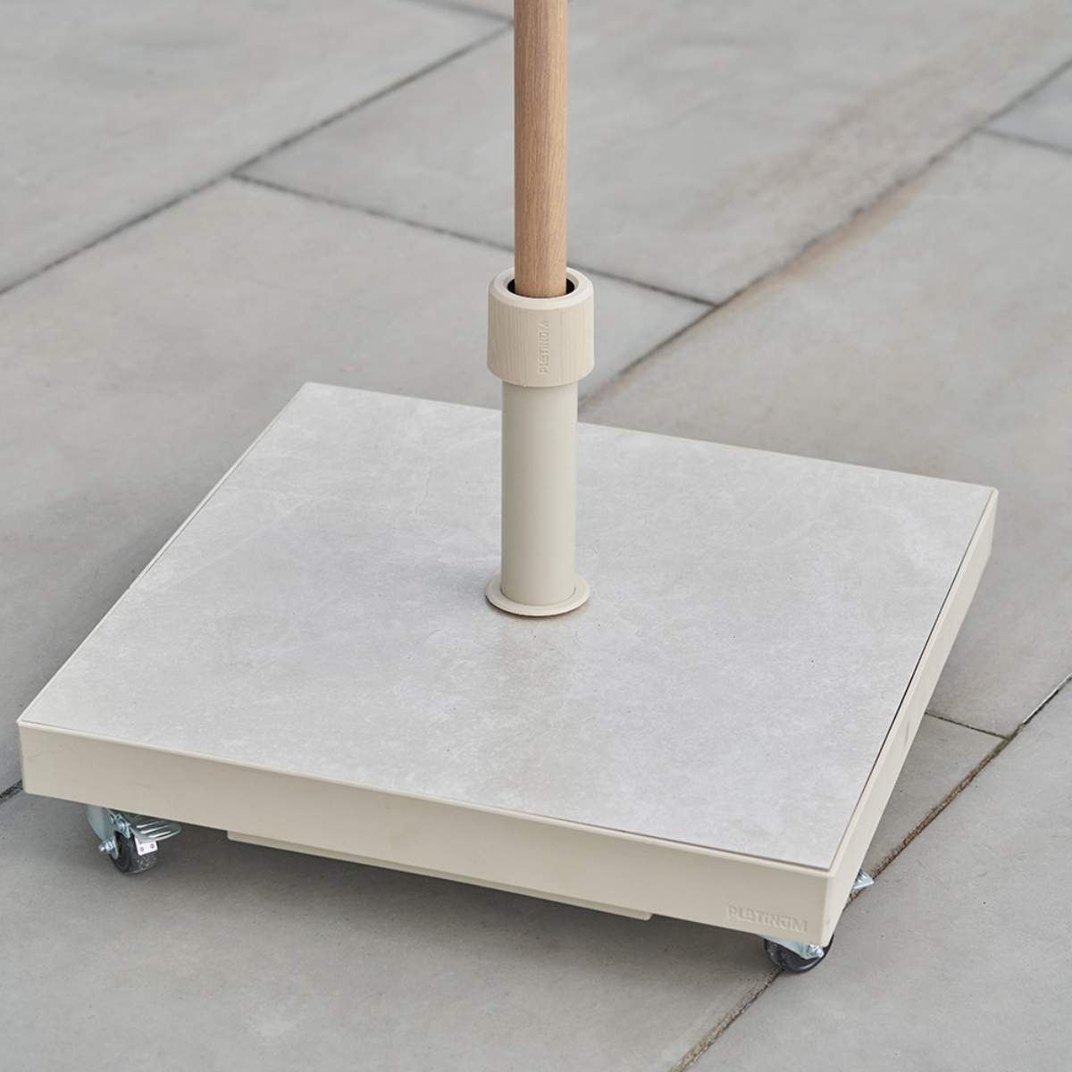 Pacific Lifestyle Ceramica Sandstone 40KG Wheeled Parasol Base