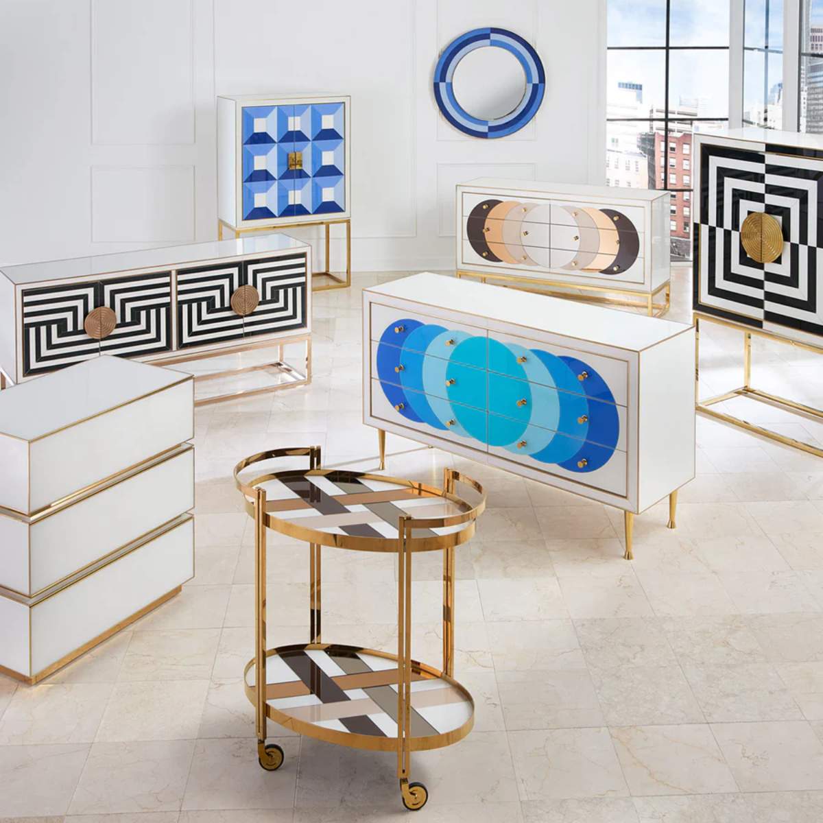 Jonathan Adler Chambeige Bar Cart