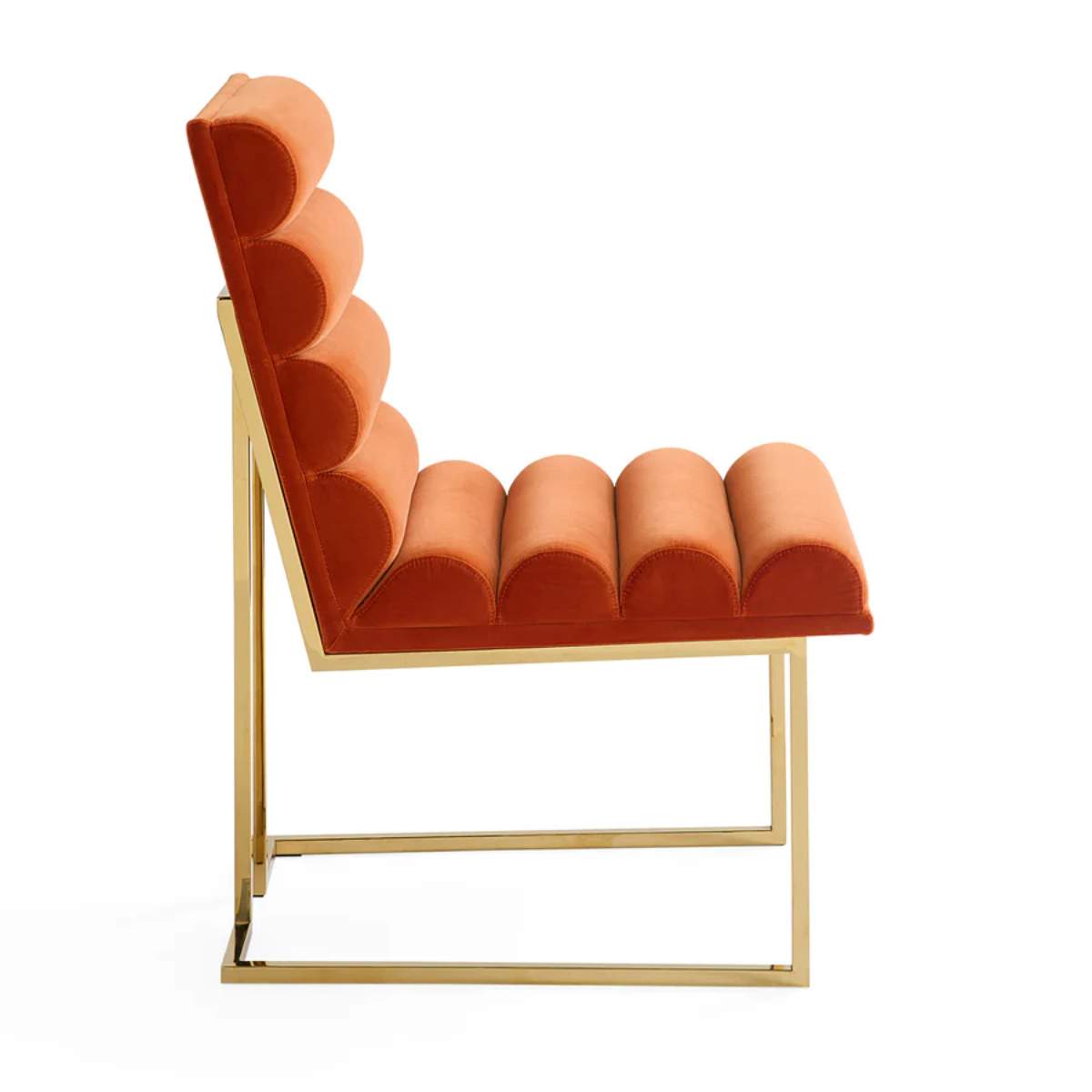 Jonathan Adler Channeled Goldfinger Dining Chair