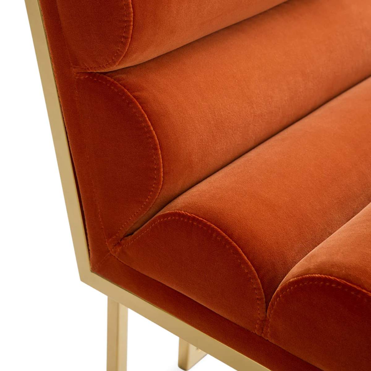 Jonathan Adler Channeled Goldfinger Dining Chair