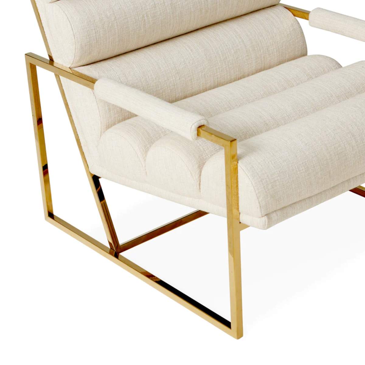 Jonathan Adler Channeled Goldfinger Lounge Chair