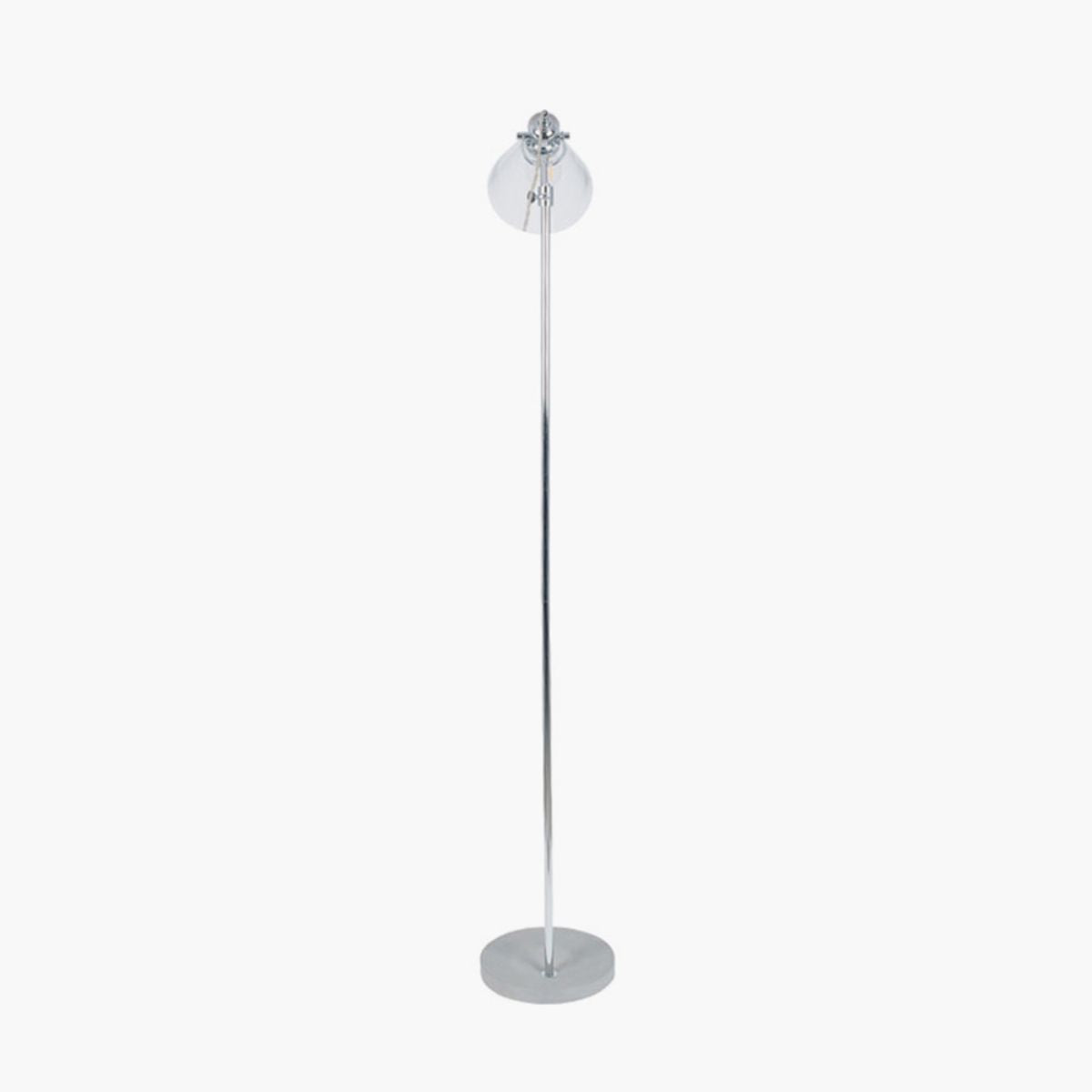 Pacific Lifestyle Chaplin Concrete and Brushed Chrome Floor Lamp