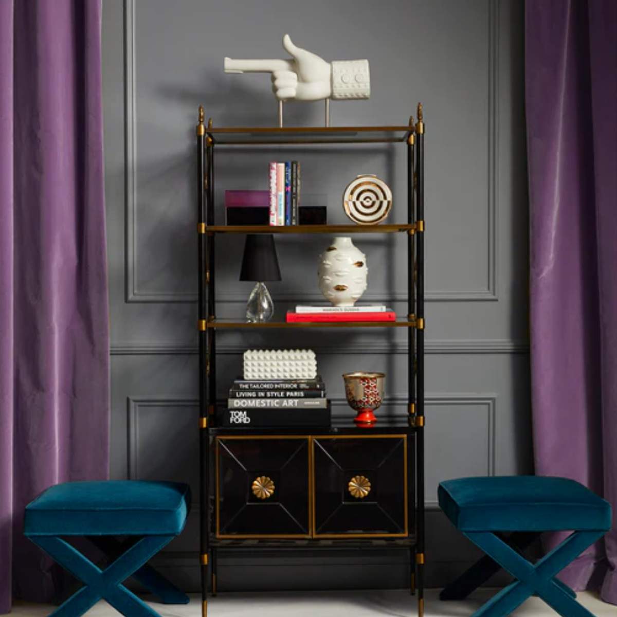 Jonathan Adler Charade Square Studded Box