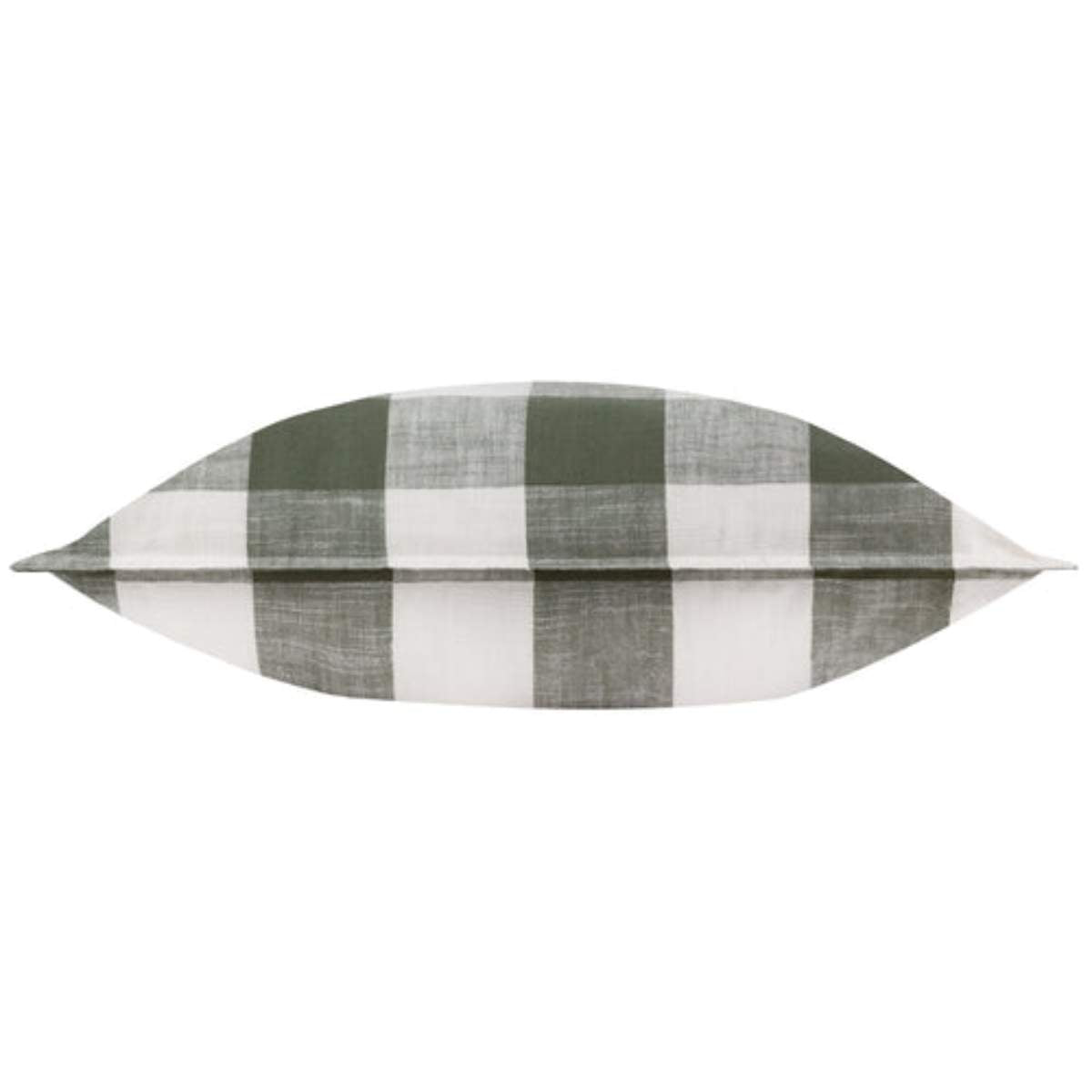 Furn Chesil Check 100% Cotton Outdoor Cushion Moss