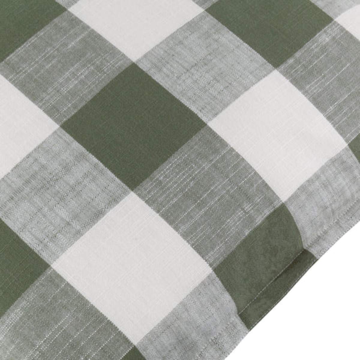 Furn Chesil Check 100% Cotton Outdoor Cushion Moss