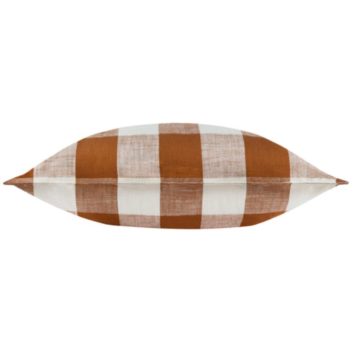 Furn Chesil Check 100% Cotton Outdoor Cushion Pecan