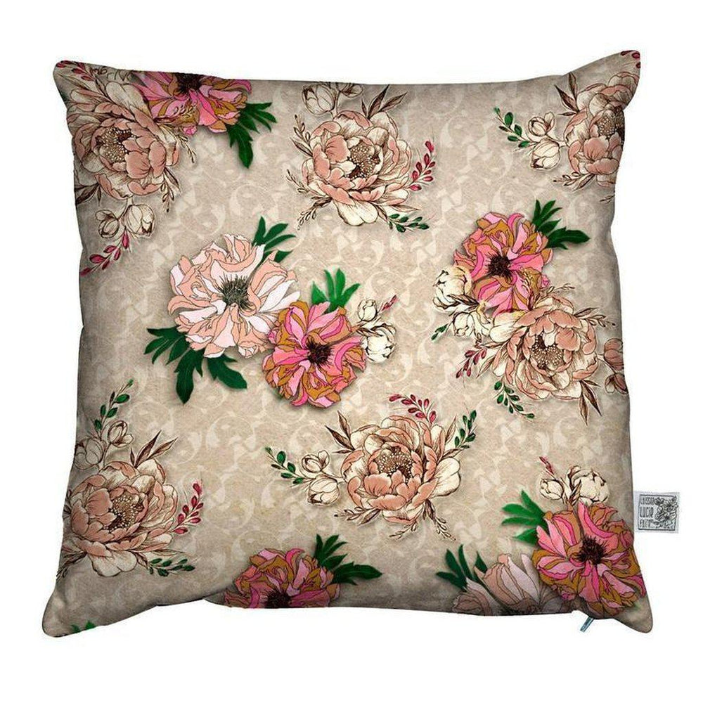 Chihiro Pink Floral Cushion Cover-Laissez Lucie Faire-Beaumonde