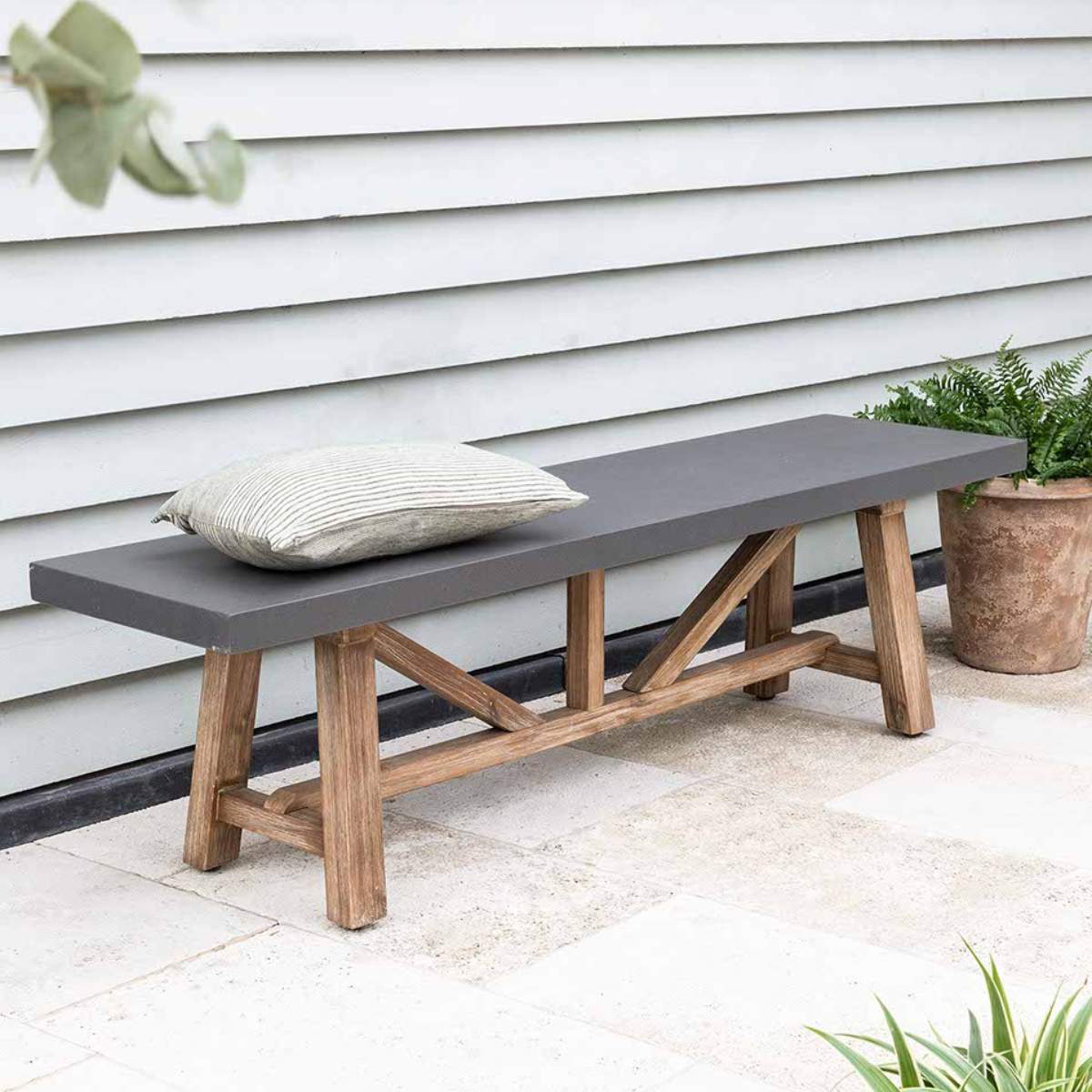 Garden Trading Chilford Bench Large Grey