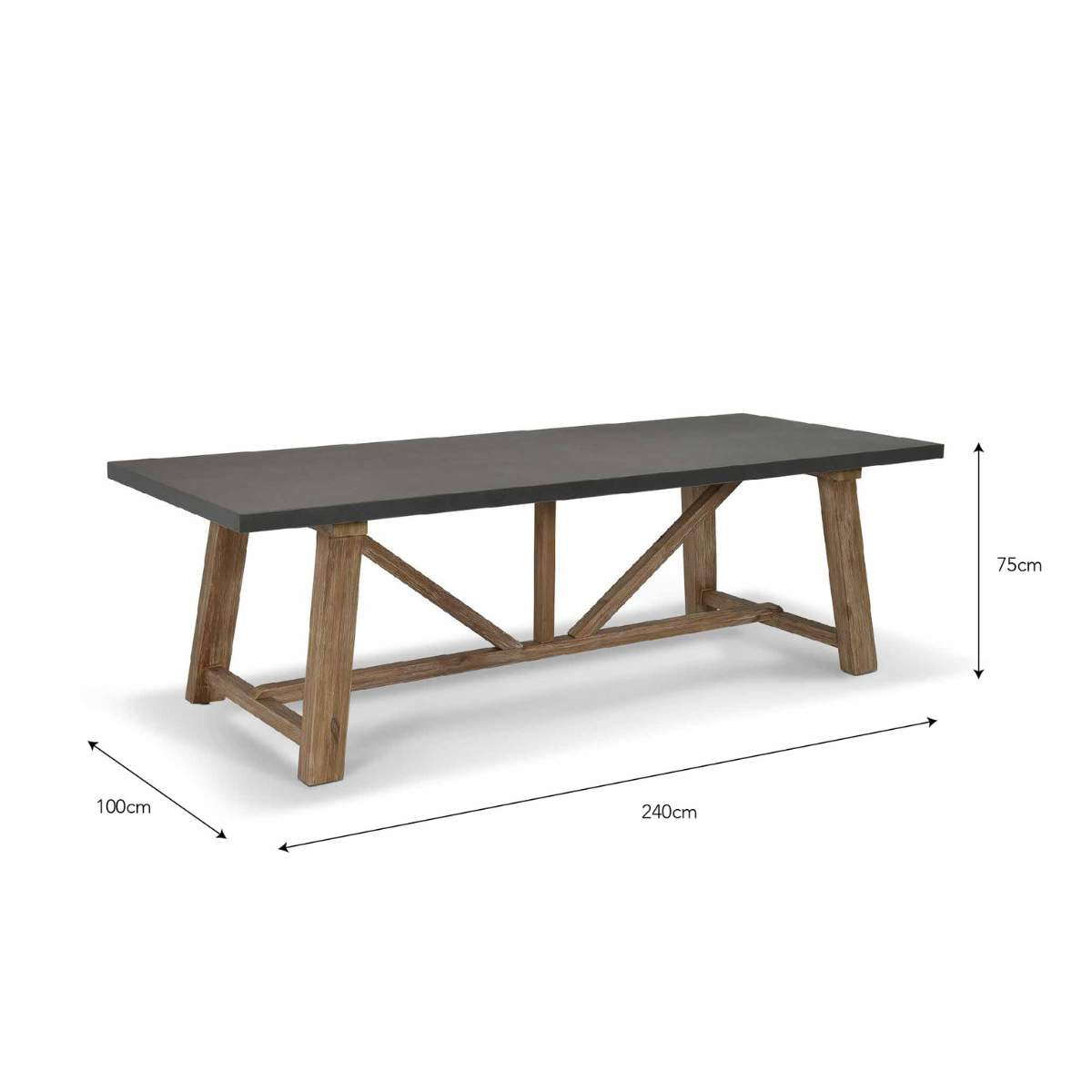 Garden Trading Chilford Dining Table Grey
