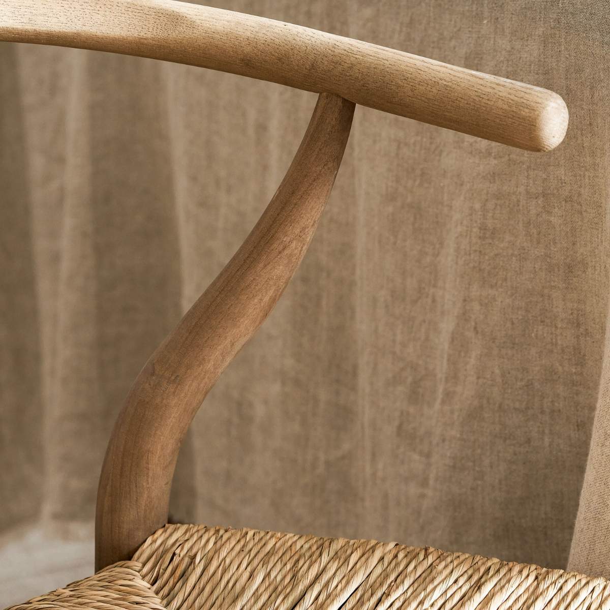 Garden Trading Chilthorne Wishbone Dining Chair Set of 2 Lime Wash