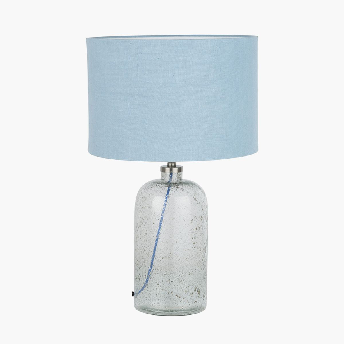 Designers Guild Chinon Glass Table Lamp Base and Shade Delft