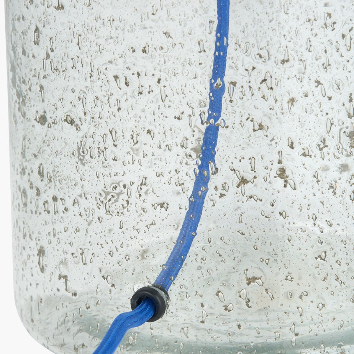 Designers Guild Chinon Glass Table Lamp Base and Shade Delft