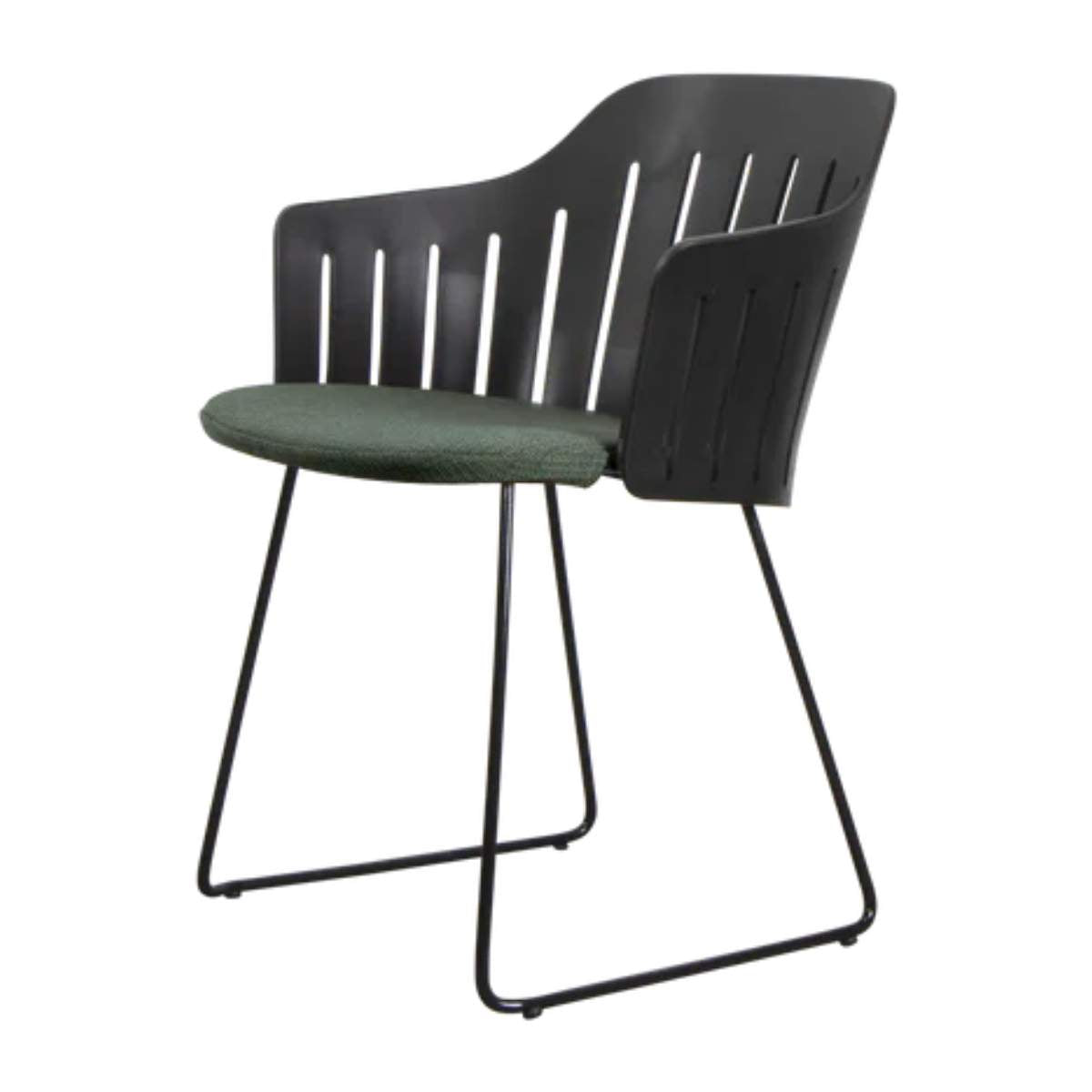Cane-line Choice Chair Black and Dark Green
