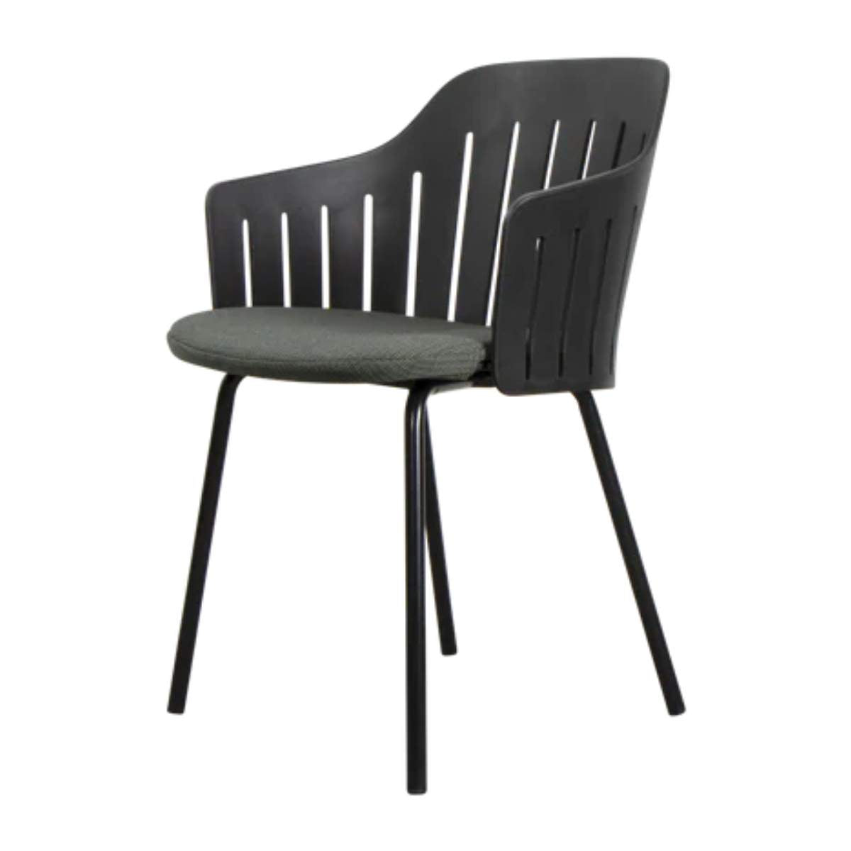 Cane-line Choice Chair Black and Dark Green