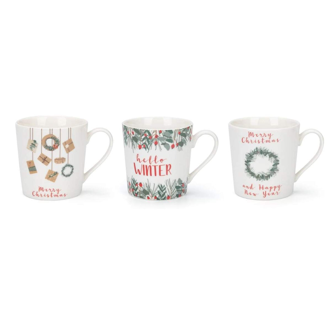 Mindy Brownes Christmas Spirit Set Of 6 Mugs