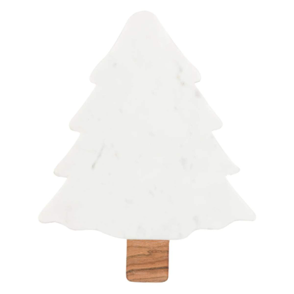 Gallery Direct Christmas Tree Serving Platter Marble