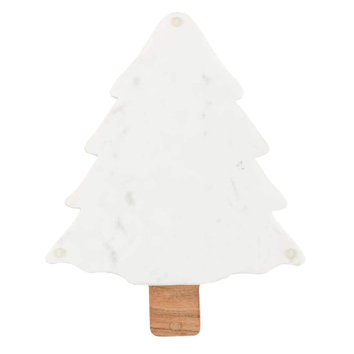 Gallery Direct Christmas Tree Serving Platter Marble