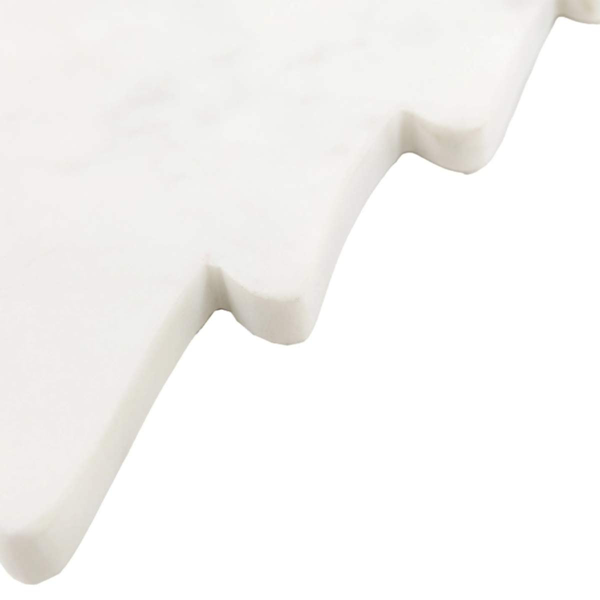 Gallery Direct Christmas Tree Serving Platter Marble