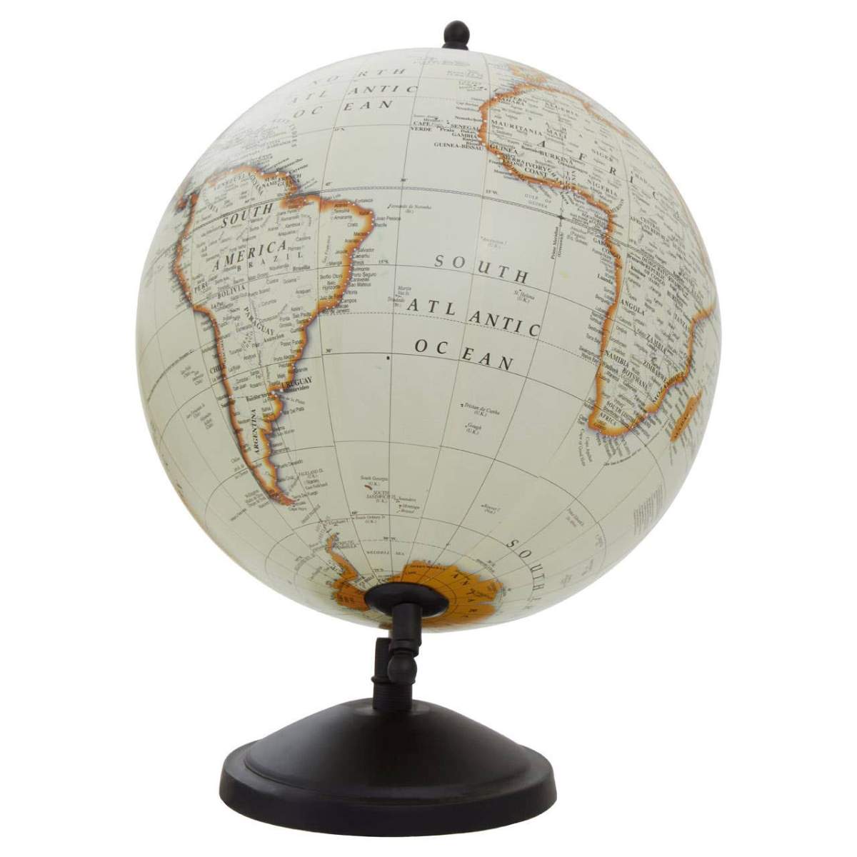 Beaumonde Home Churchill Black Frame Globe