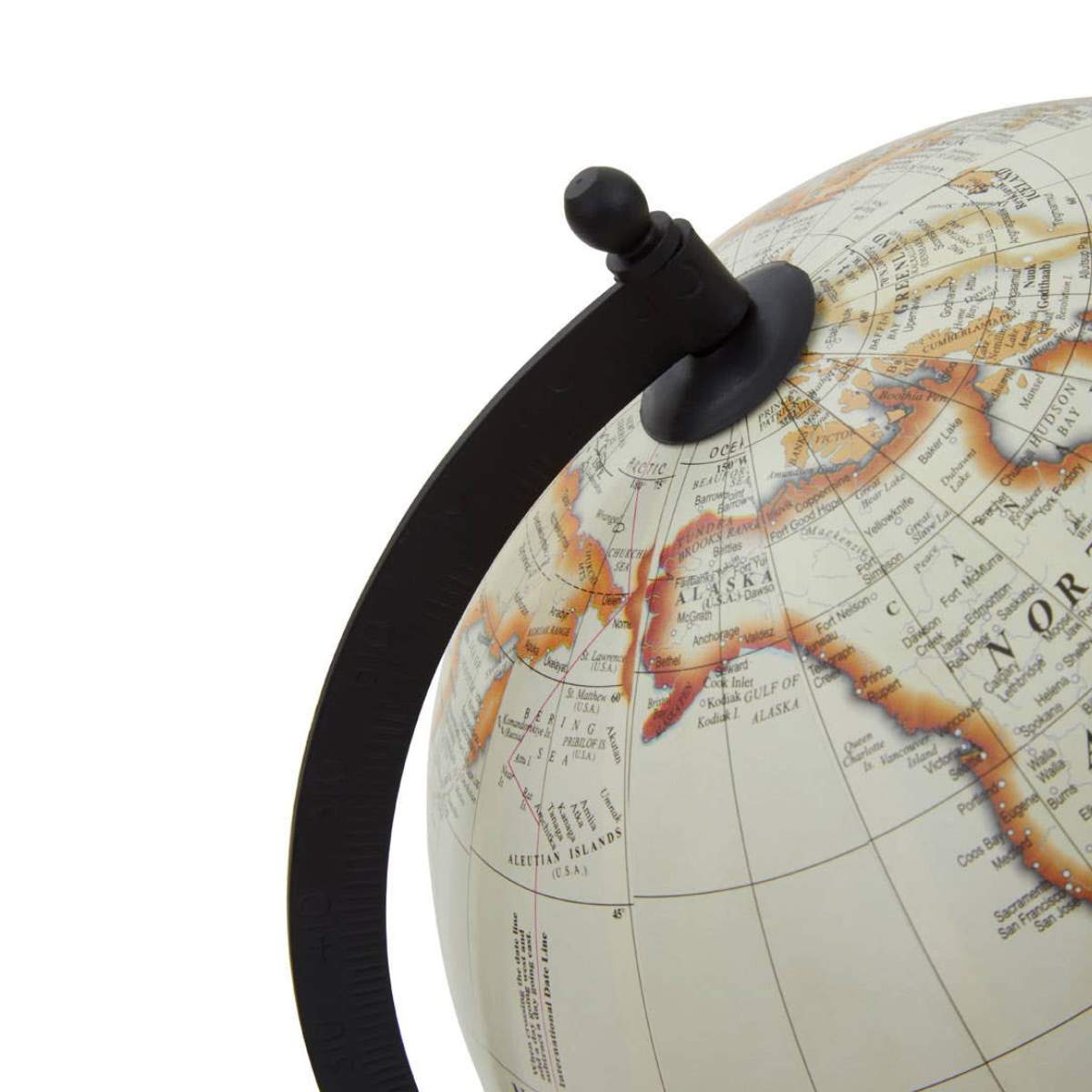 Beaumonde Home Churchill Black Frame Globe