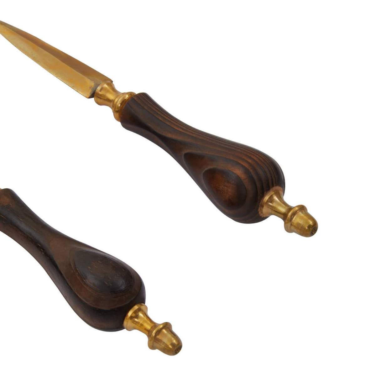 Beaumonde Home Churchill Brown Mango Wood Magnifying Glass and Letter Opener