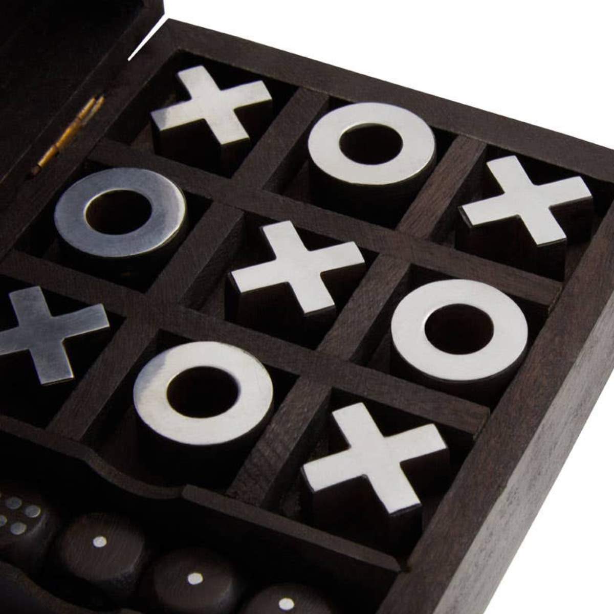 Beaumonde Home Churchill Games 3 In 1 Noughts and Crosses Dice and Playing Cards Set
