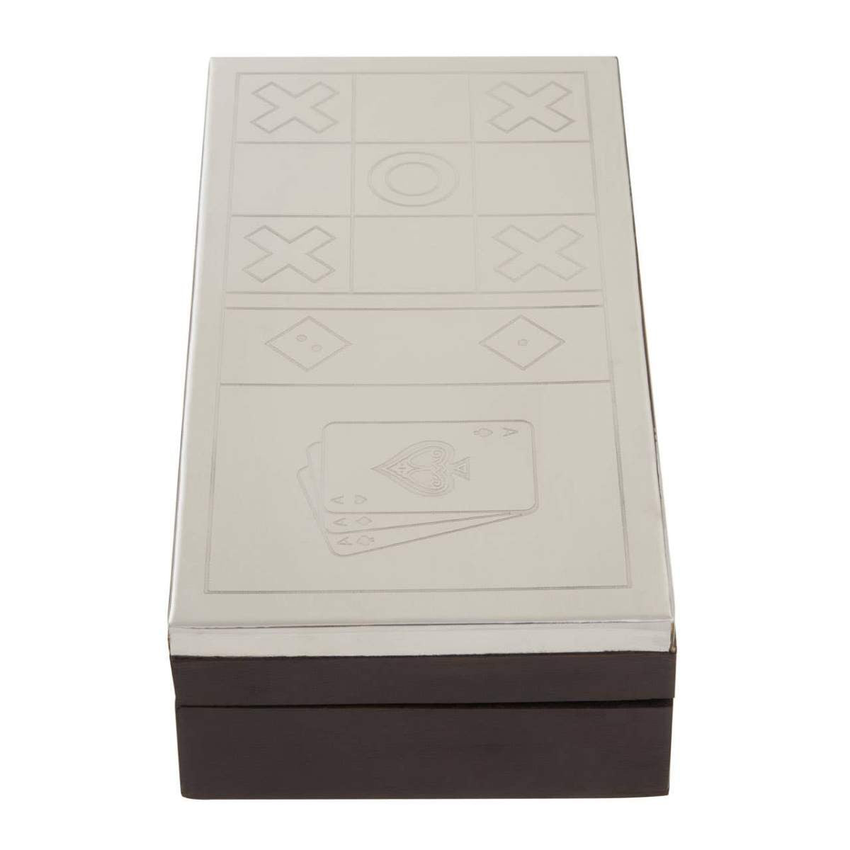 Beaumonde Home Churchill Games 3 In 1 Noughts and Crosses Dice and Playing Cards Set