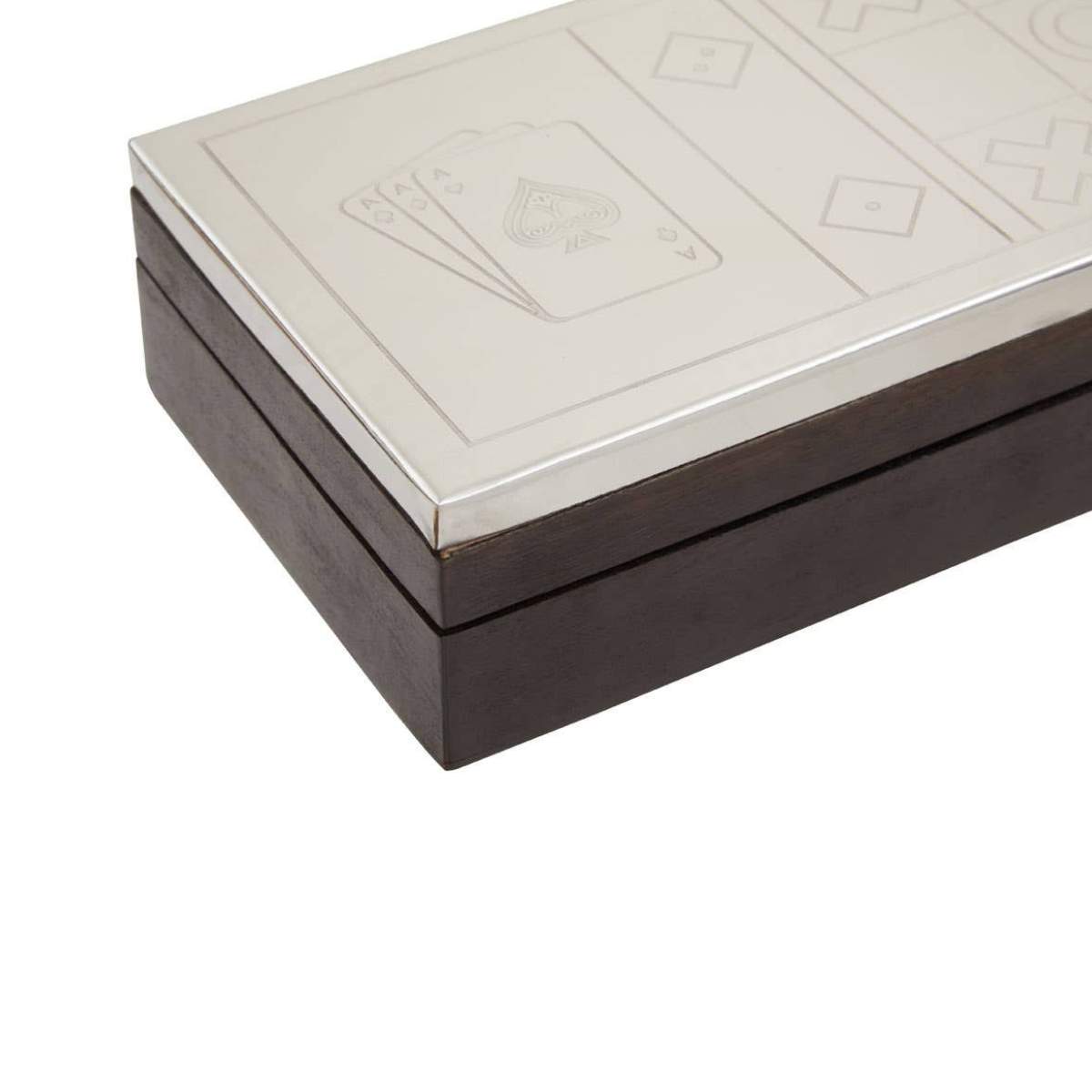 Beaumonde Home Churchill Games 3 In 1 Noughts and Crosses Dice and Playing Cards Set