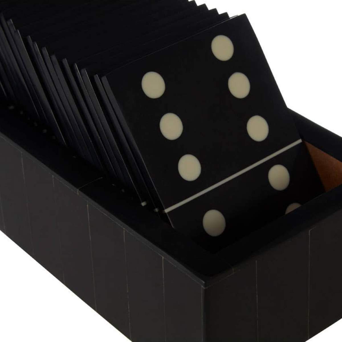 Beaumonde Home Churchill Games Black Domino Set with Black Dominoes