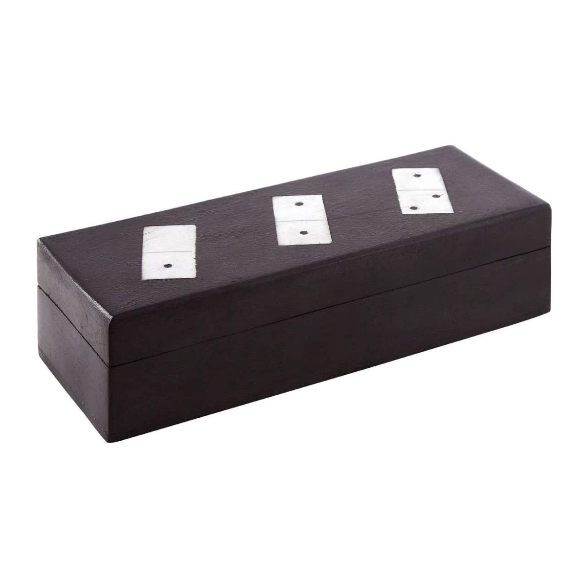 Beaumonde Home Churchill Games Black Mango Wood Domino Set