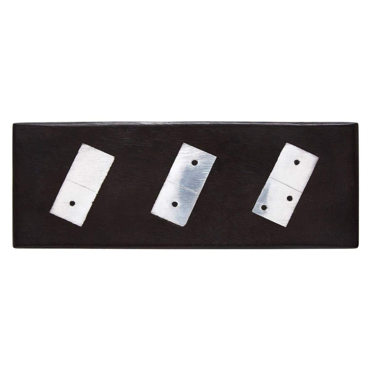 Beaumonde Home Churchill Games Black Mango Wood Domino Set