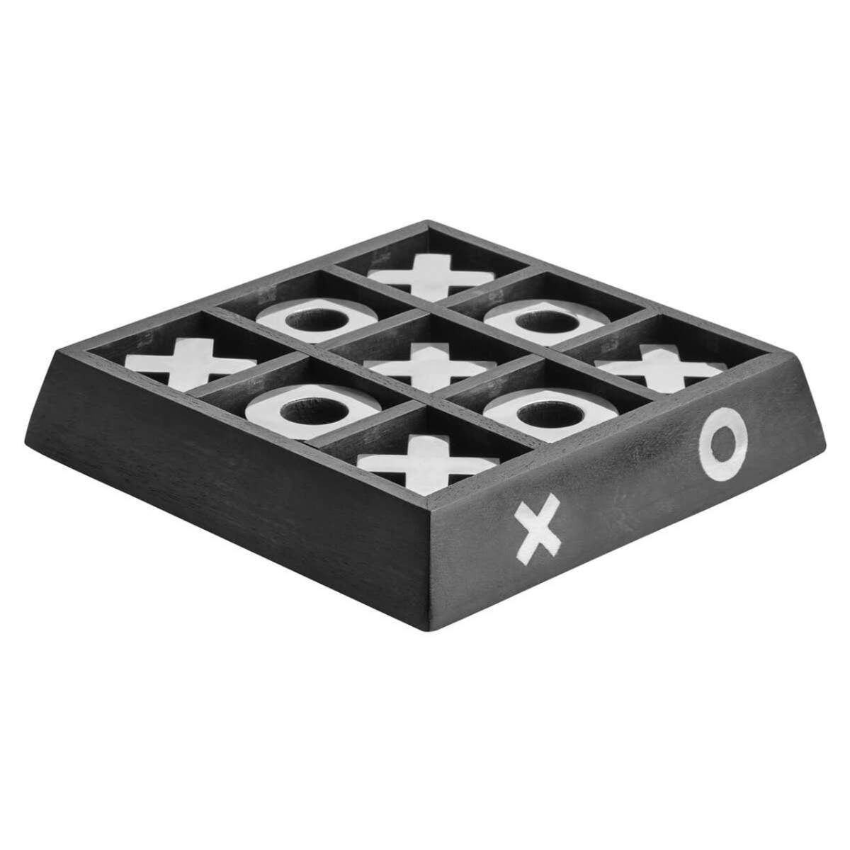 Beaumonde Home Churchill Games Black Mango Wood Noughts and Crosses