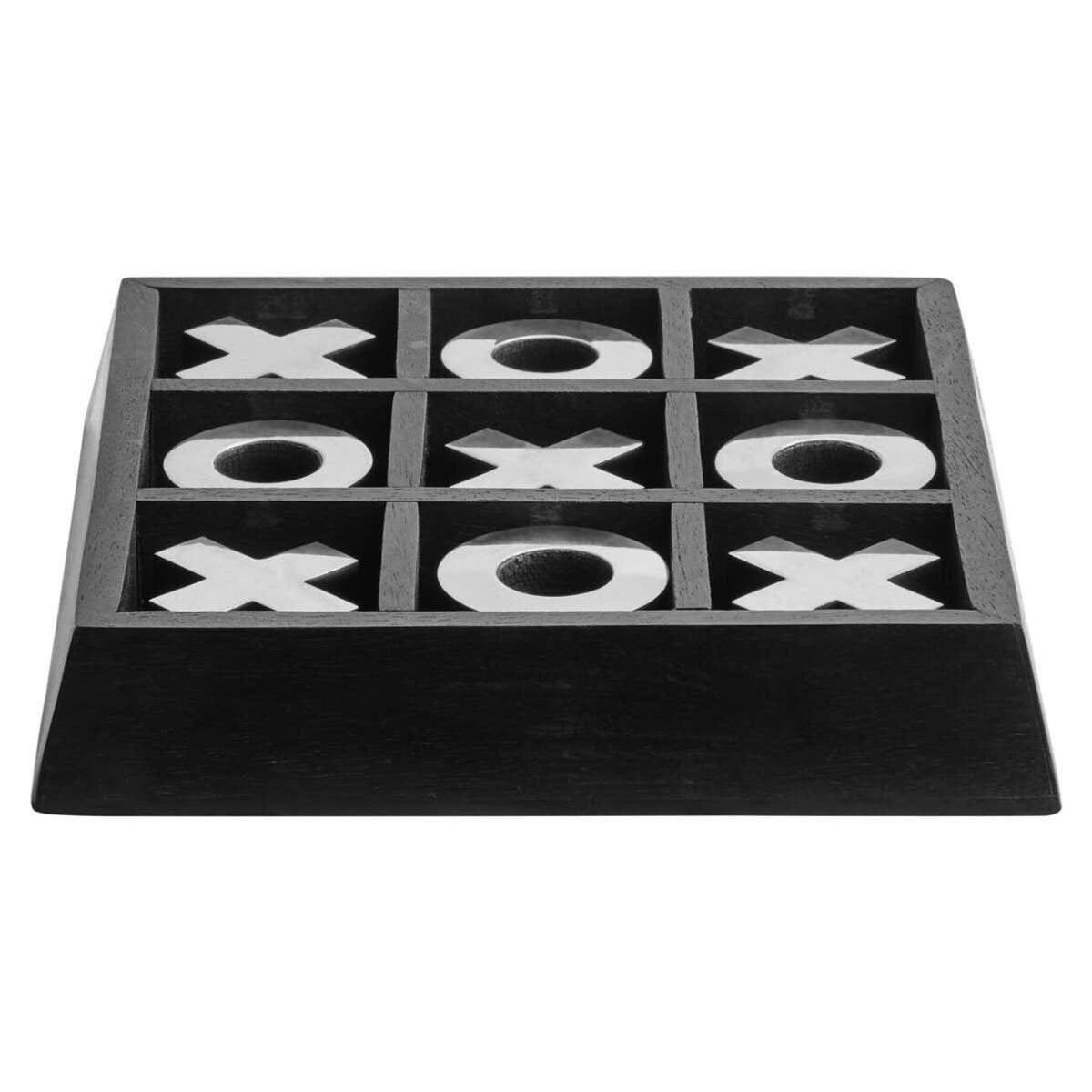 Beaumonde Home Churchill Games Black Mango Wood Noughts and Crosses