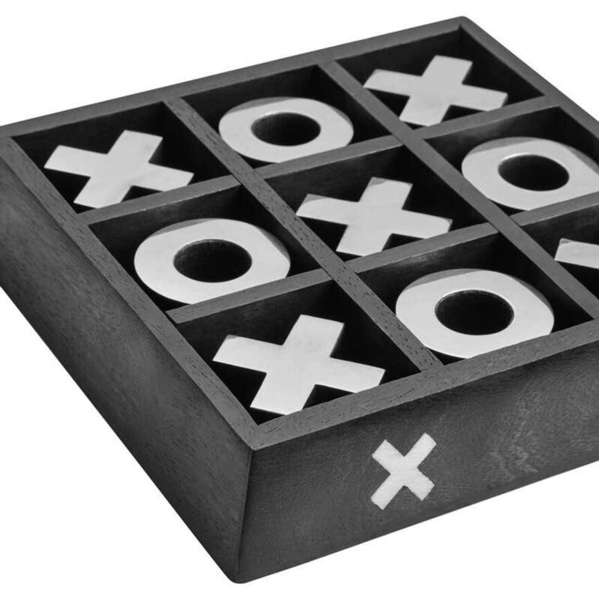 Beaumonde Home Churchill Games Black Mango Wood Noughts and Crosses