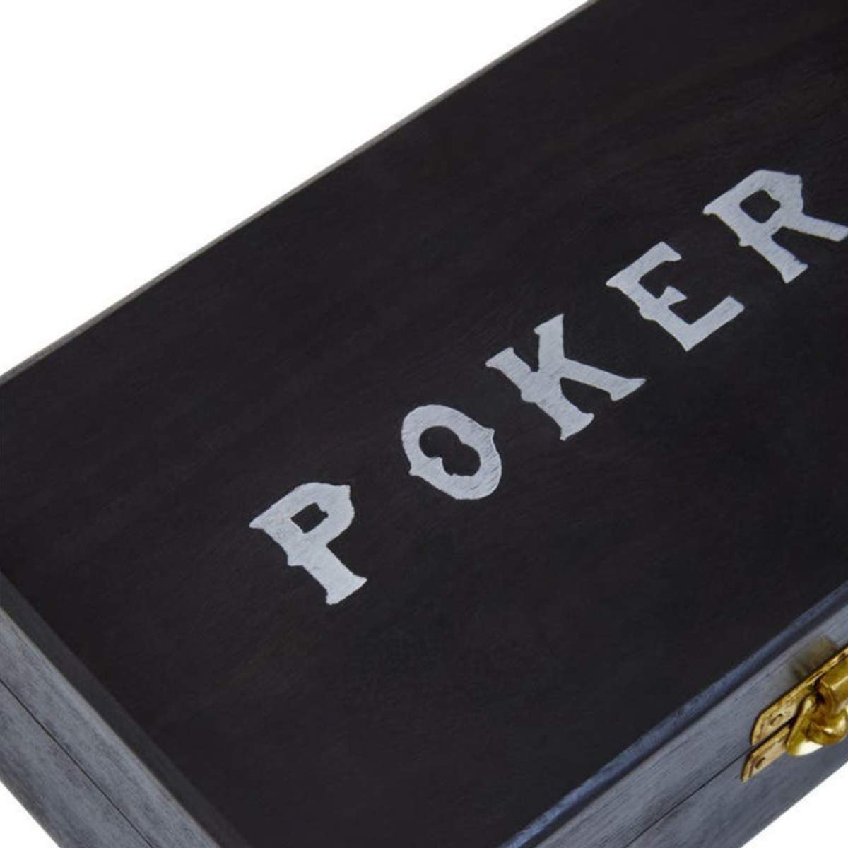 Beaumonde Home Churchill Games Black Sheesham Wood Poker Set